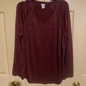 Women’s Chico’s Long Sleeve Top. Sz 3